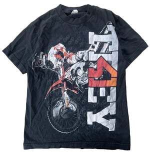 Alstyle Shirt Mens Small Black Motocross Dirt Bike Canard Graphic T-Shirt